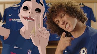 DAVID LUIZ AND 2D FROM GORILLAZ LAUNCH NEW CHELSEA NIKE KIT!