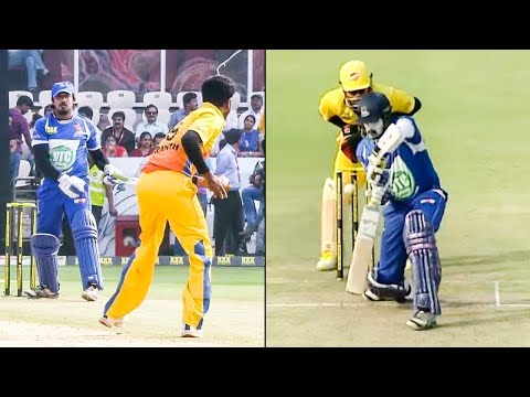 A turning point in the game for Chennai Rhinos after picking Kichcha Sudeep & Rajeev's Wickets | CCL