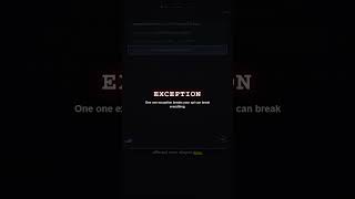 one exception breaks your api