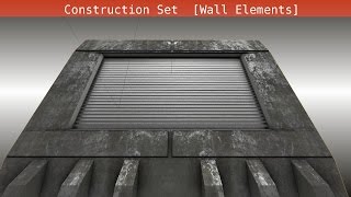 Modular Sci Fi-Set Wip 123 Blender 2 75a - Wall elements