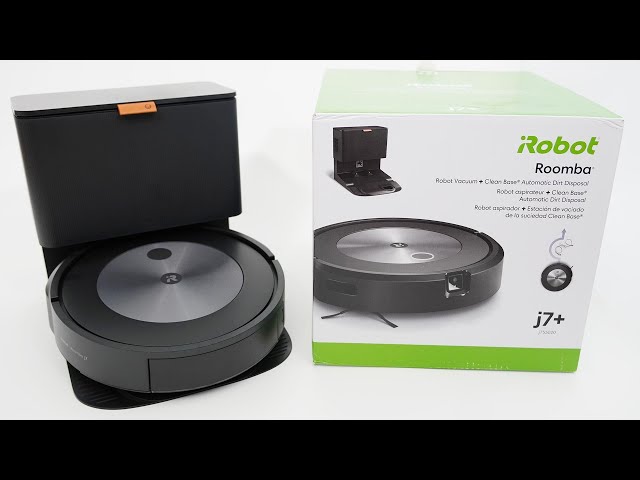 iRobot Roomba j7 plus Robot Vacuum with Clean Base Cleaned Good Condition  j7+