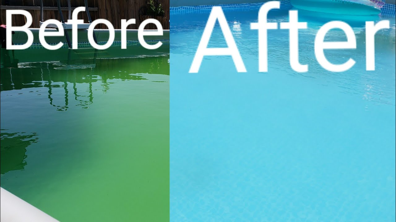 How To Clean A Green Swimming Pool | THE SOSA FAMILY - YouTube