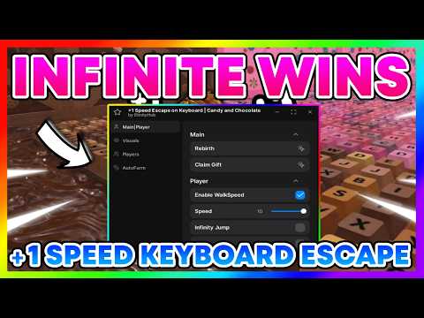 +1 Speed Keyboard Escape Script 2026: Fly & Auto Farm (No Key) ⚡ OP GUI
