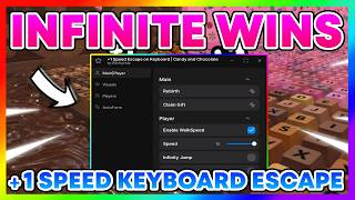 +1 Speed Keyboard Escape Script 2026: Fly & Auto Farm (No Key) ⚡ OP GUI screenshot 2