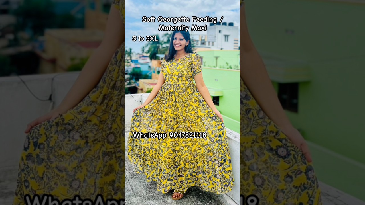 Soft Georgette Feeding / Maternity Maxi 