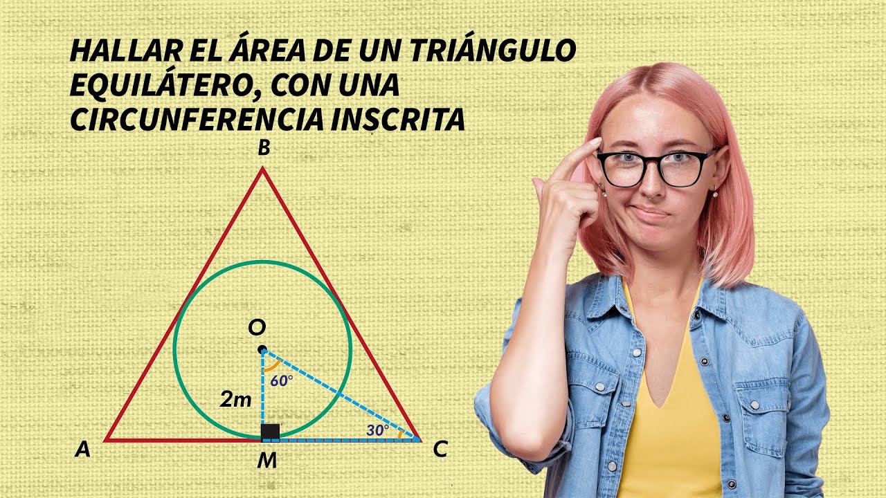 Cómo encontrar el área de un triángulo equilátero con una