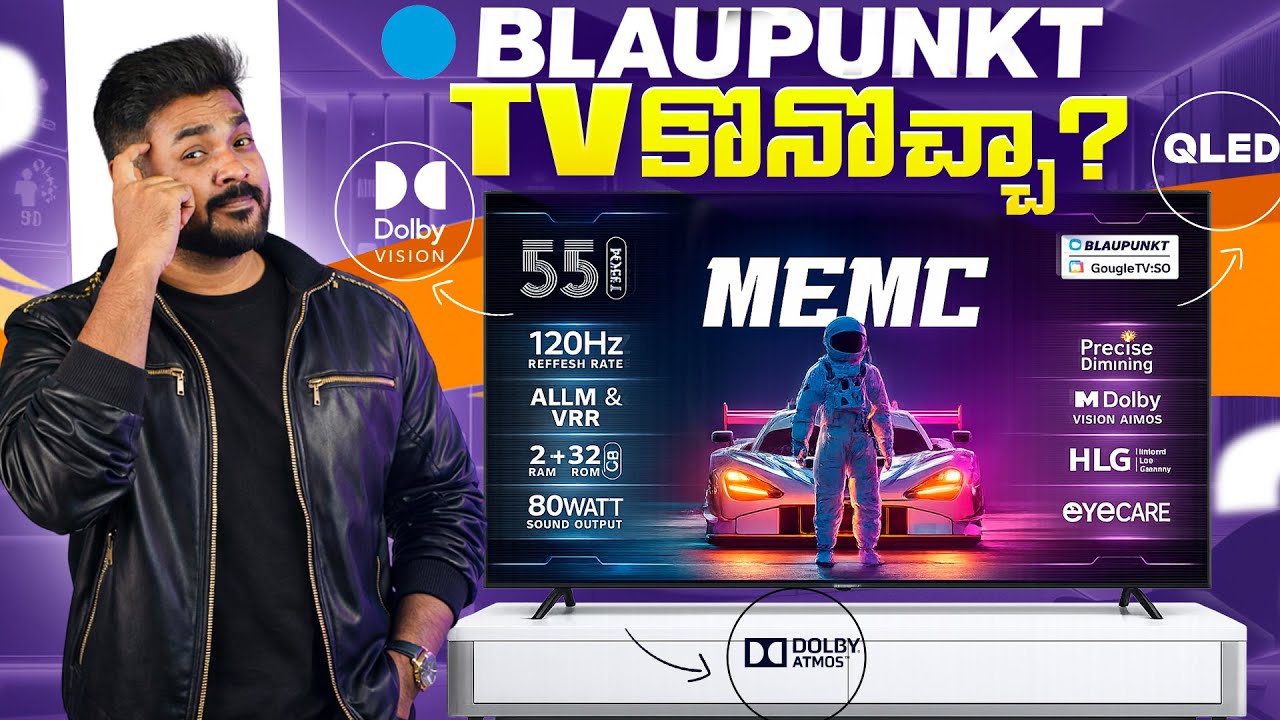 Blaupunkt SonicQ QLED TV Review in Telugu
