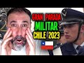 Espaol reacciona a la gran parada militar de chile 2023