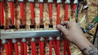 Filling and Purging Radiant Heat Manifold