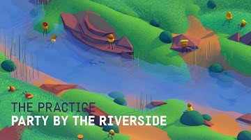 Party by the Riverside - Isometric 3d Illustration in Cinema 4d // The Practice 142