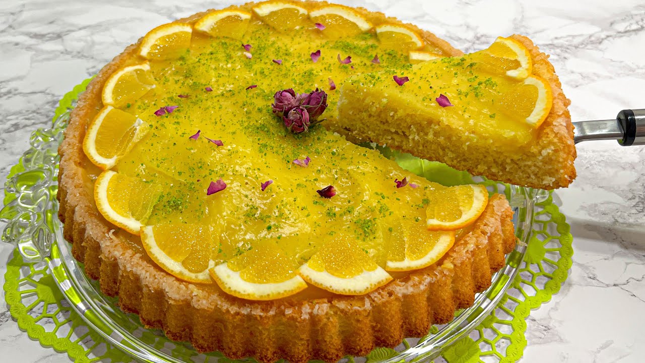 Orange Jelly Cake 😋 کیک با طعم مالته بامزه وخوشبو YouTube