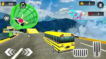 School Bus Stunt Driving : Impossible Bus Game - Best Android Gameplay HD