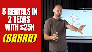 How To Buy 5 Rental Properties In 2 Years with $25,000 (BRRRR) Net Worth