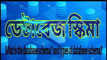 Database Schema ki? ডেটাবেস স্কিমা কাকে বলে?  কয় প্রকার ও কি কি?