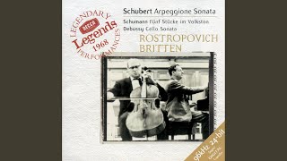 Video thumbnail of "Mstislav Rostropovich - Schubert: Sonata For Arpeggione And Piano In A Minor, D. 821 - 2. Adagio"