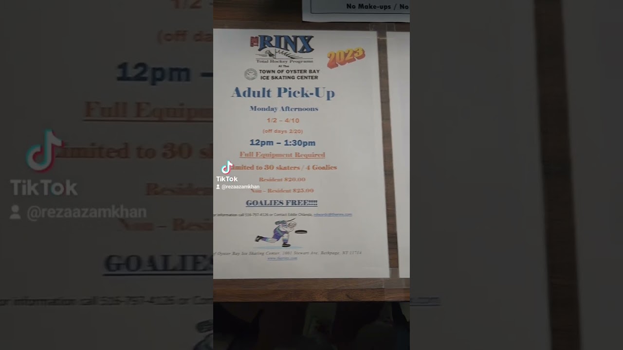 2/7/2023 Oyster Bay Ice Skating Center 🏒⛸️📽#2