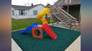 Playsafer Green Rubber Mulch 77 Cu. Ft. - 2000 Lbs. Pallet - 50 Bags review