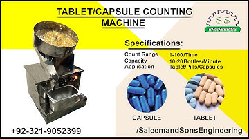 Gelatine Capsule Counting & Filling Machine | Tablet Counting & Filling Machine