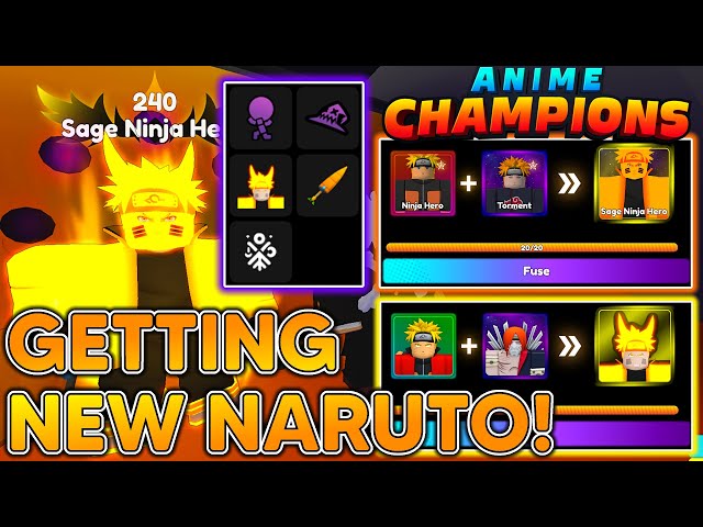 ANIME CHAMPIONS! GETTING FUSION NARUTO SIX PATH SAGE! + FULL SHOWCASE MAGE BUILD In Anime Champions class=