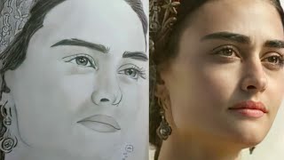 شاهد فنان يبدع في رسم السلطانة حليمة(Sultana Halima)
