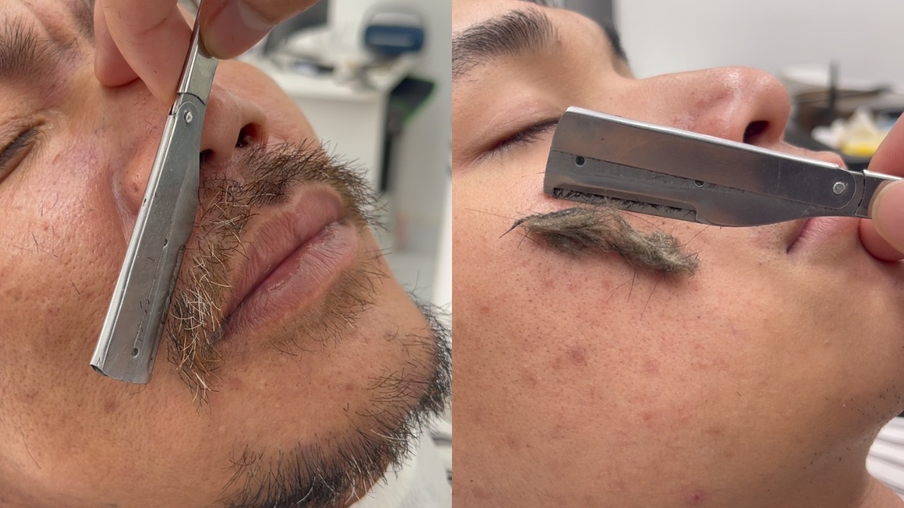 ASMR 👅 FOR A GOOD SLEEP | SHAVING BEARDS AND DEAD SKIN FOR MAN | SHAVING ASMR EP628.1