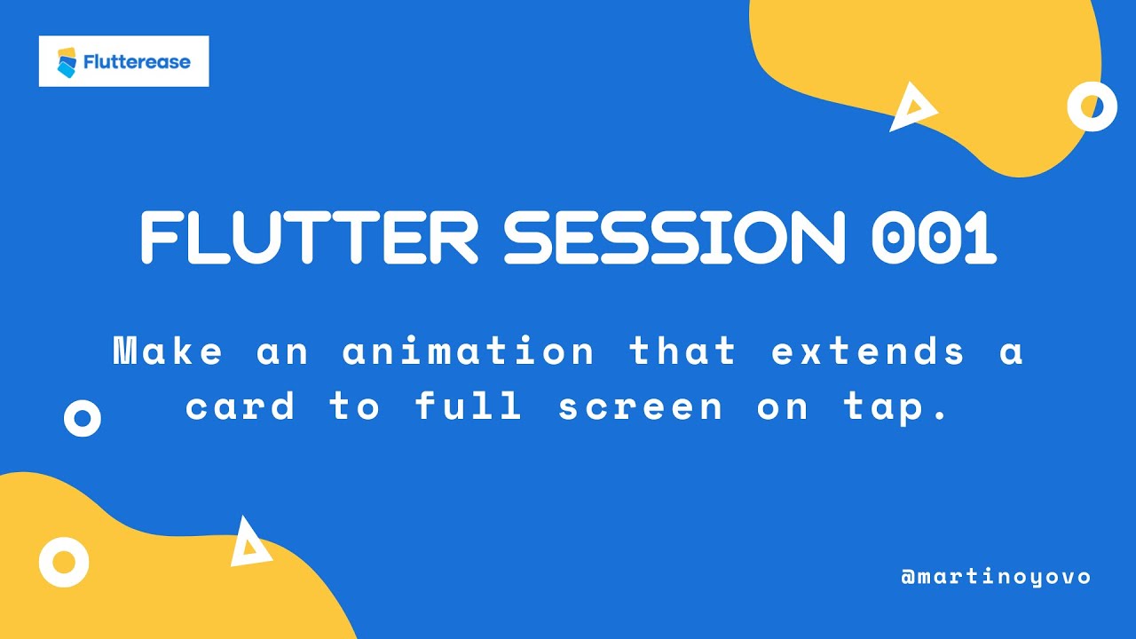 Flutter: Animate a card that extends to full screen on tap (Animations) - YouTube Flutter: Animate A Card That Extends To Full Screen On Tap (Animations) - Youtube