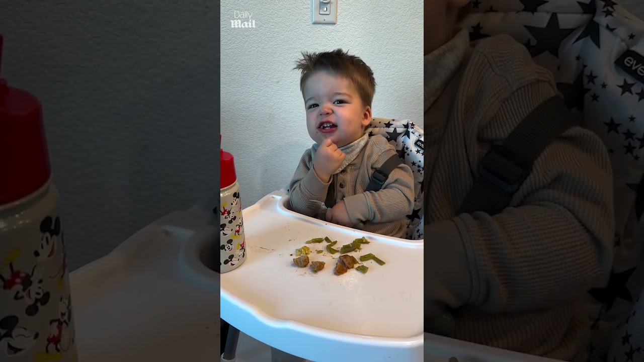 Toddler shows off his natural born drummer skills