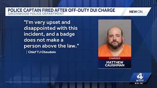 Greenwood police captain fired after off-duty DUI charge