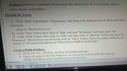 class 8 computer chapter-2 (Tables in microsoft access)