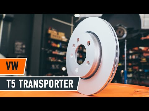 How to change rear brake discs on VW T5 TRANSPORTER Van [TUTORIAL AUTODOC]