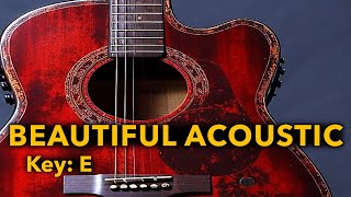 Beautiful Acoustic Backing Track in E | Playlist link below | #backingtrack #buzzmagoo #acoustic