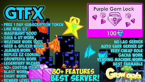 BEST GROWTOPIA PRIVATE SERVER 2021 | ✅ FREE 1 DAY SUB & BEST SERVER LIKE REAL GT 100% ✅🔥 | GTFX