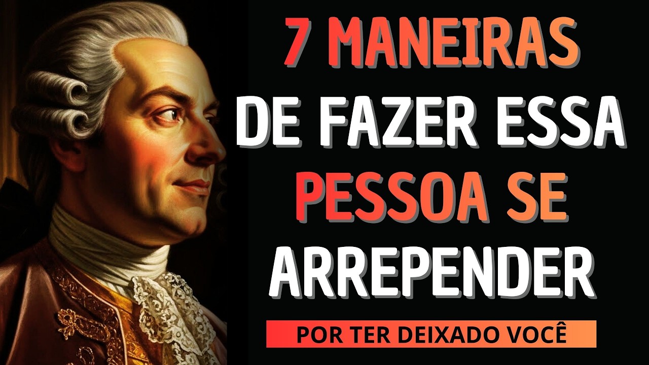 7 formas de fazer quem te deixou se arrepender - Estoicismo