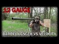 Shotgun Barrel Length vs Velocity