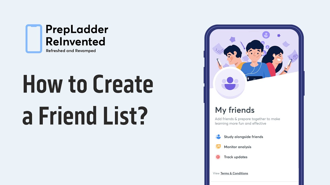 How to Create a Friend List | PrepLadder ReInvented