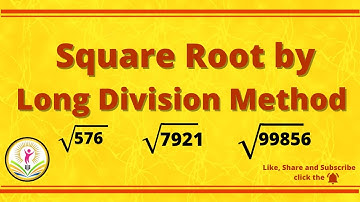 How to find Square Root by Long Division Method | Class 8th CBSE, Ch-6 | squares and Square Roots