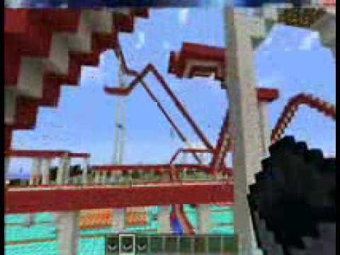 Minecraft construction de fou (manège) - YouTube