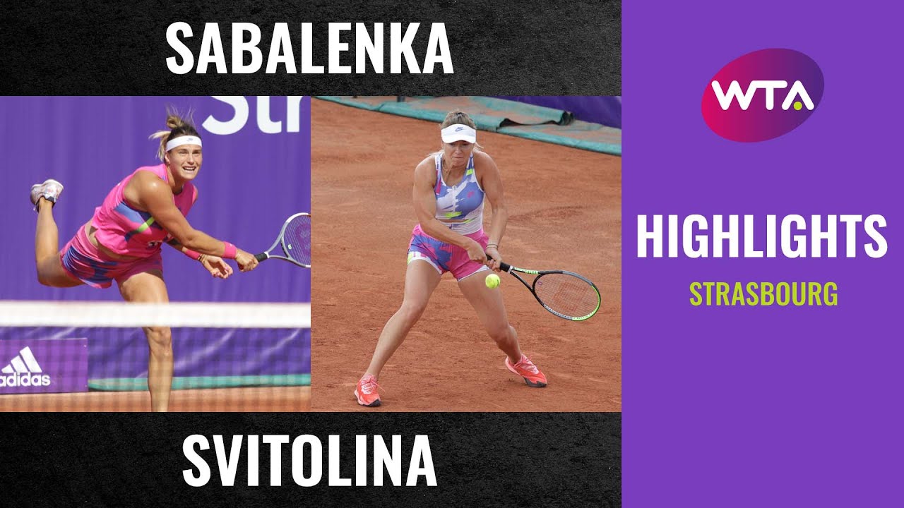 Aryna Sabalenka vs. Elina Svitolina | 2020 Strasbourg Semifinal | WTA Highlights