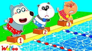 Who Is The Winner? - Kids Stories About Baby Wolfoo Learns to Swim | Wolfoo Family Kids Cartoon