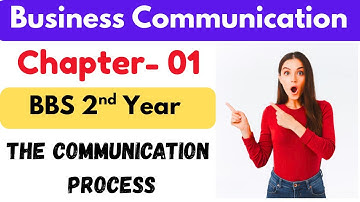 the communication process bbs 2nd year || bbs 2nd year business communication chapter 1