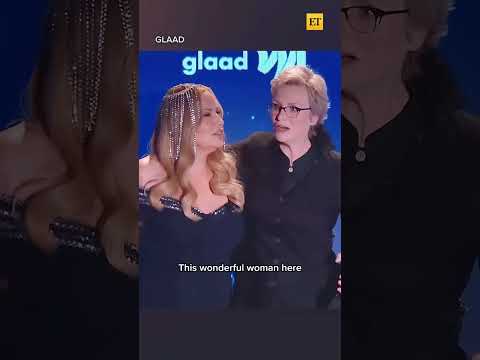 Jane lynch surprises jennifer coolidge at the glaad media awards #shorts