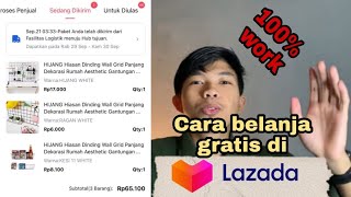 Cara belanja gratis di Lazada terbaru || 100% gratis jika ngikutin tutorialnya screenshot 3