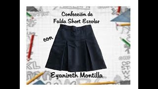 Confección de Falda Short Escolar