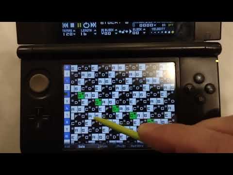 Rhythm Core Alpha 2 - chiptune style sequencer, Nintendo 3DSXL