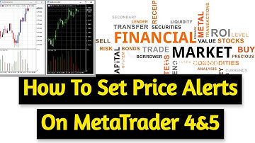 How To Set Price Alerts On Metatrader 4&5 | MT5 Price Alerts...