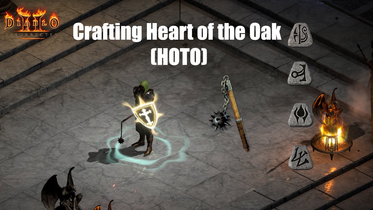 Diablo 2 Resurrected Crafting Heart of the Oak HOTO YouTube