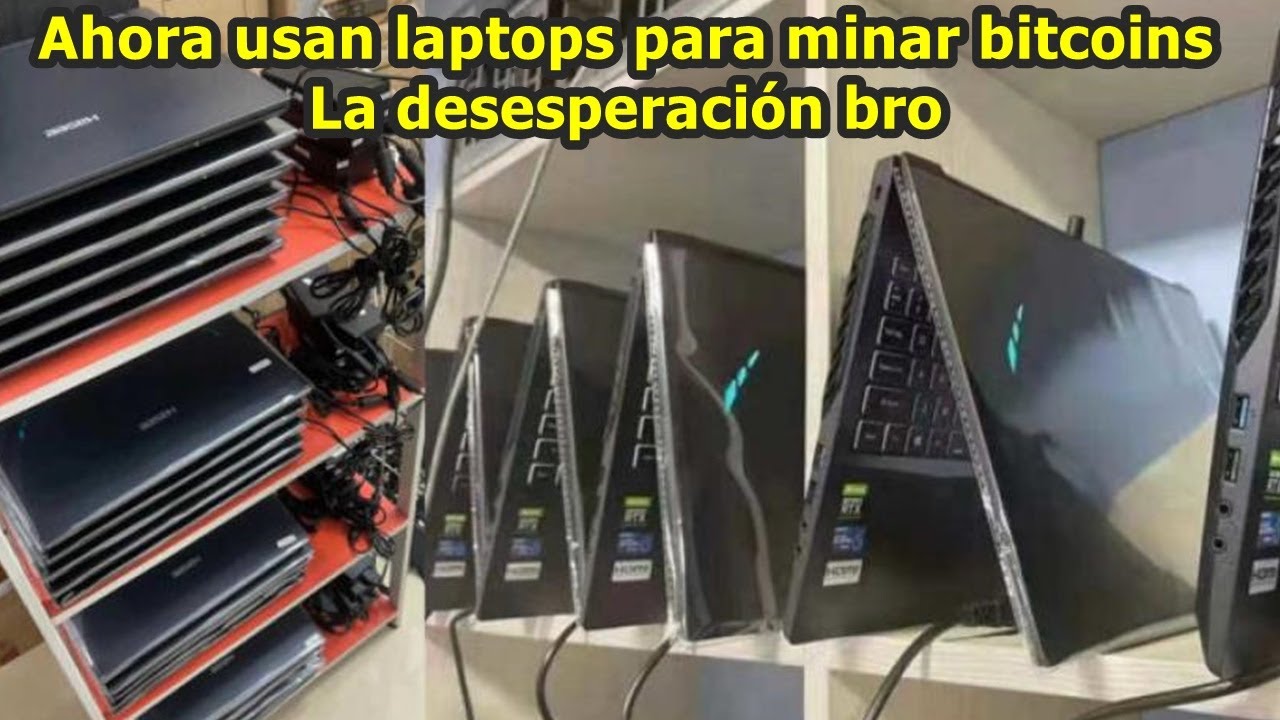 Usan Laptops para minar bitcoins...