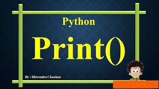 #Print() function in Python