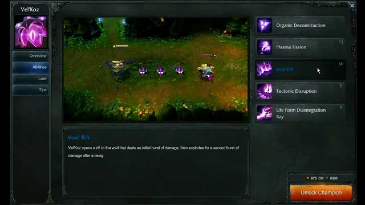 Vel'Koz abilities - League of Legends - YouTube