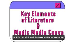 Key Elements of Literature & Magic Media Canva 